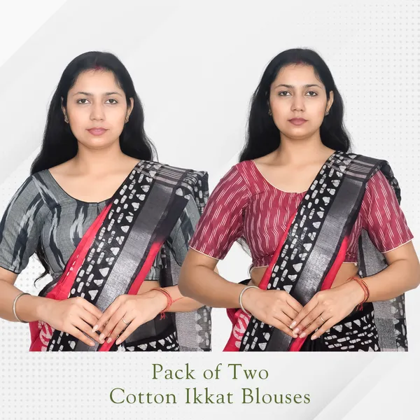 Pack_of_Two_Riyashree_Ikkat_Print_Ready-to-Wear_Stitched_Blouses_for_Women