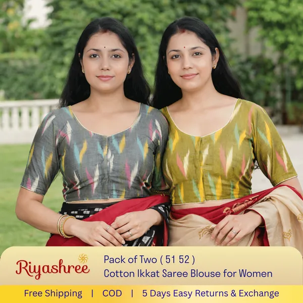 Pack_of_Two_-_Riyashree_Cotton_Ikkat_Print_Ready-to-Wear_Stitched_JAN26_BLse_for_Women