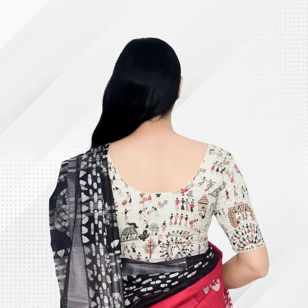 Pack_of_Two_Riyashree_Madhubani_Print_Ready-to-Wear_Stitched_Blouses_for_Women