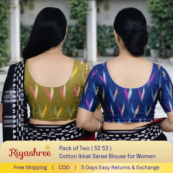 Pack_of_Two_-_Riyashree_Cotton_Ikkat_Print_Ready-to-Wear_Stitched_JAN26_BLse_for_Women