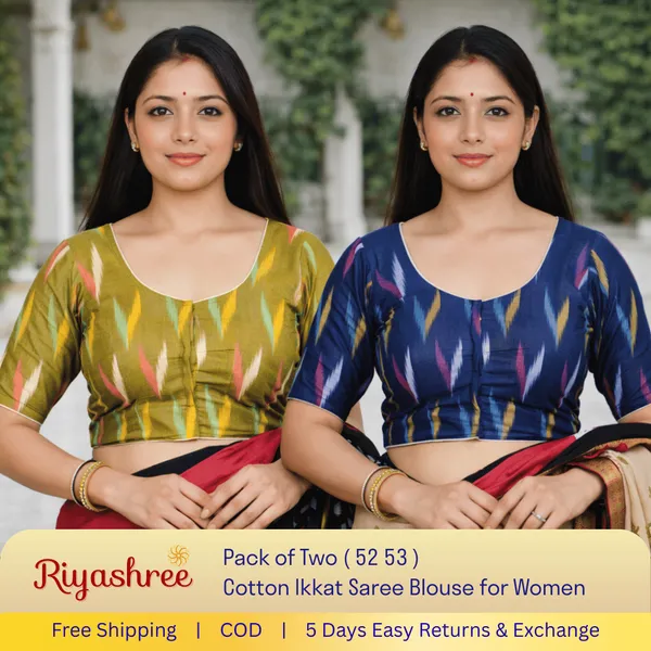 Pack_of_Two_-_Riyashree_Cotton_Ikkat_Print_Ready-to-Wear_Stitched_JAN26_BLse_for_Women