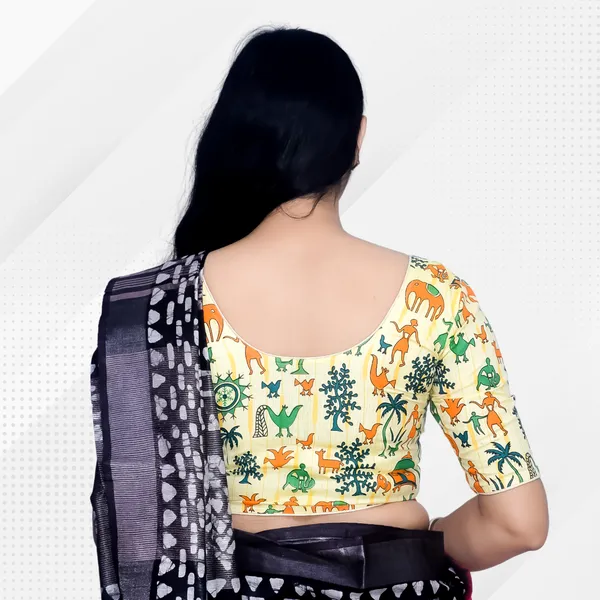 Riyashree_Madhubani_Print_Ready-to-Wear_Stitched_Blouse_for_Women