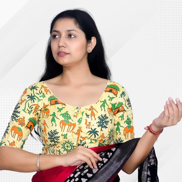 Riyashree_Madhubani_Print_Ready-to-Wear_Stitched_Blouse_for_Women