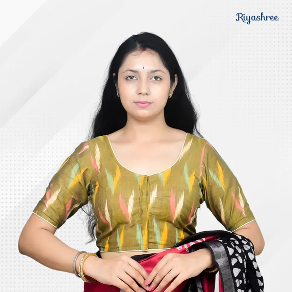 Riyashree_Cotton_Ikkat_Print_Ready-to-Wear_Stitched_Blouse_for_Women