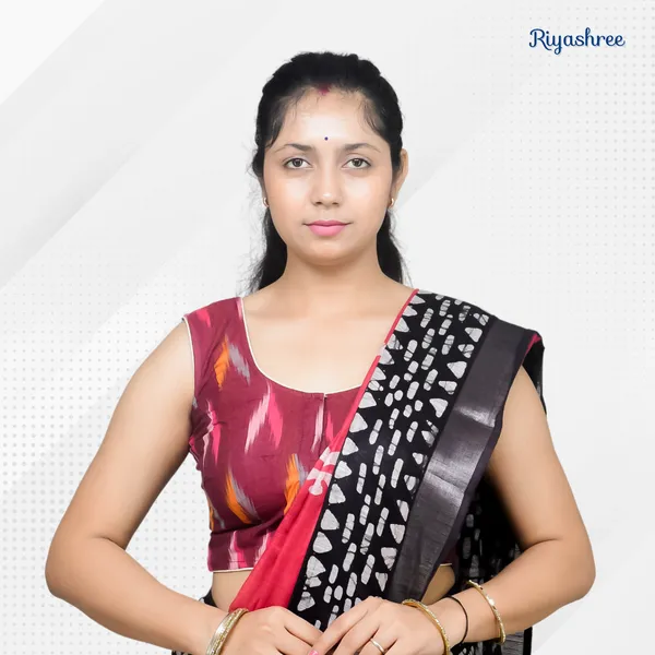 Pack_of_Two_-_Riyashree_Cotton_Ikkat_Print_Sleeveless_Ready-to-Wear_Stitched_Blouse_for_Women