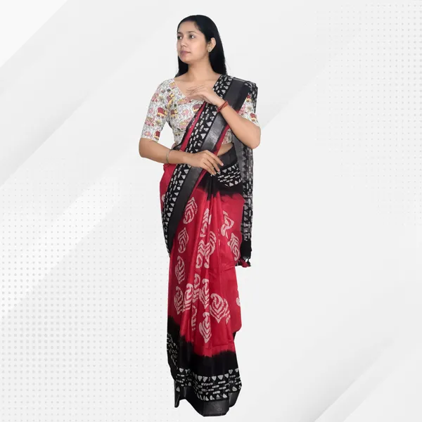 Pack_of_Two_Riyashree_Madhubani_Print_Ready-to-Wear_Stitched_Blouses_for_Women