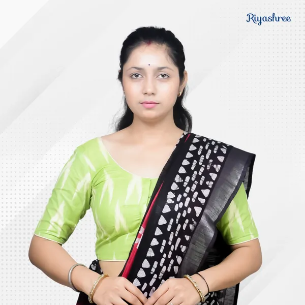 Pack_of_Two_-_Riyashree_Cotton_Ikkat_Print_Ready-to-Wear_Stitched_Blouse_for_Women