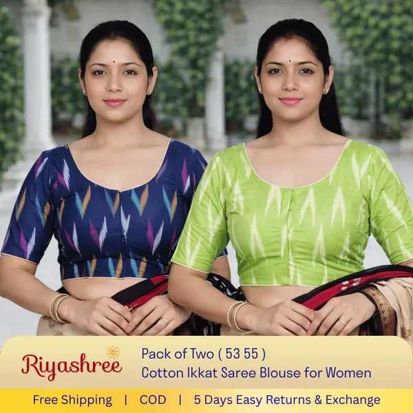 Pack_of_Two_-_Riyashree_Cotton_Ikkat_Print_Ready-to-Wear_Stitched_JAN26_BLse_for_Women