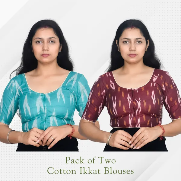 Riyashree_Ikkat_Print_Ready-to-Wear_Stitched_Blouse_for_Women