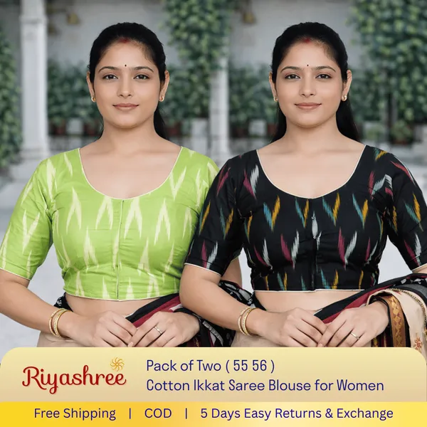 Pack_of_Two_-_Riyashree_Cotton_Ikkat_Print_Ready-to-Wear_Stitched_JAN26_BLse_for_Women