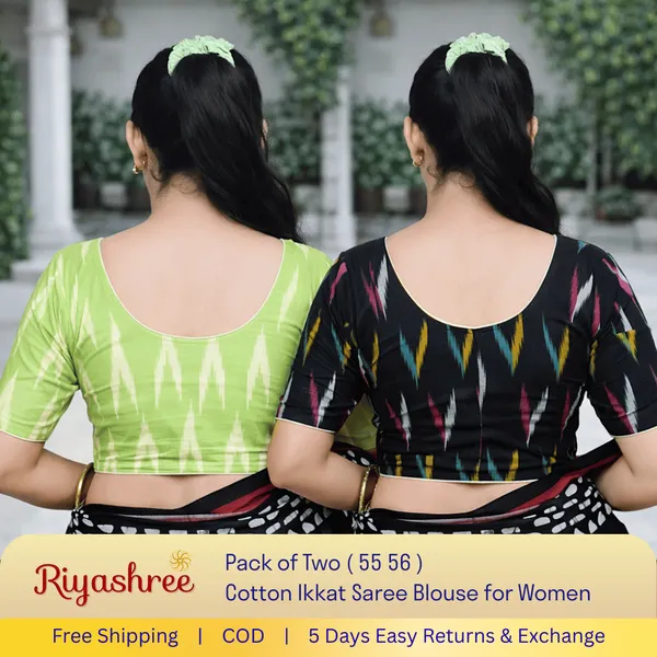 Pack_of_Two_-_Riyashree_Cotton_Ikkat_Print_Ready-to-Wear_Stitched_JAN26_BLse_for_Women