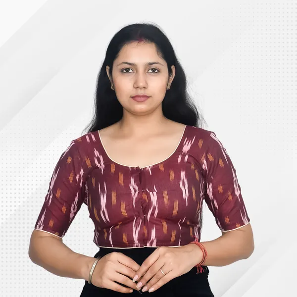 Riyashree_Ikkat_Print_Ready-to-Wear_Stitched_Blouse_for_Women