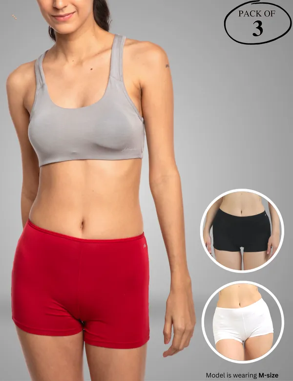 Pack_of_3_|_Women_Boyshort_Style_Premium_Panty_with_Bamboo_Micro_Model_Fabric_|_3X_Moisture_Wicking