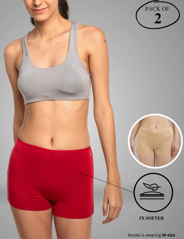 Pack_of_2_|_Women_Boyshort_Style_Premium_Panty_with_Bamboo_Micro_Model_Fabric_|_3X_Moisture_Wicking