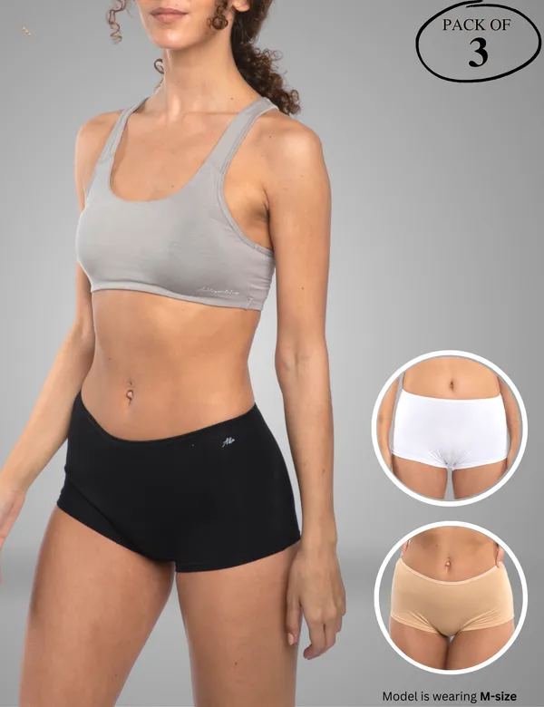 Pack_of_3_|_Women_Boy_Leg_Style_Premium_Panty_with_Bamboo_Micro_Model_Fabric_|_3X_Moisture_Wicking