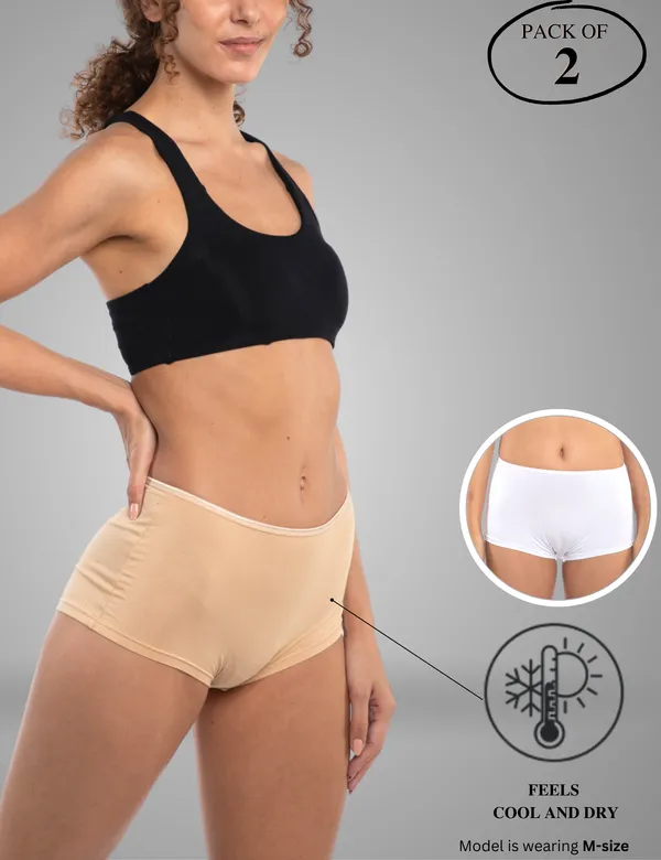 Pack_of_2_|_Women_Boy_Leg_Style_Premium_Panty_with_Bamboo_Micro_Model_Fabric_|_3X_Moisture_Wicking