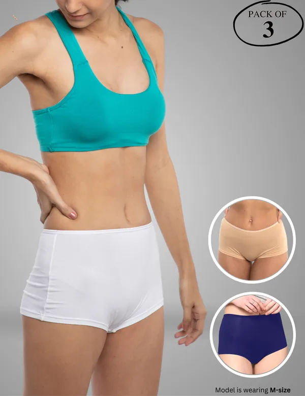 Pack_of_3_|_Women_Boy_Leg_Style_Premium_Panty_with_Bamboo_Micro_Model_Fabric_|_3X_Moisture_Wicking