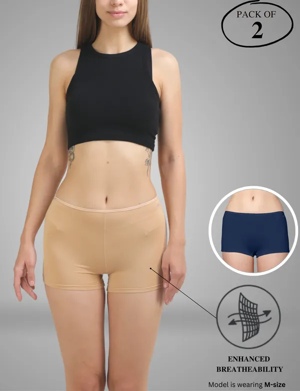 Pack_of_2_|_Women_Boyshort_Style_Premium_Panty_with_Bamboo_Micro_Model_Fabric_|_3X_Moisture_Wicking