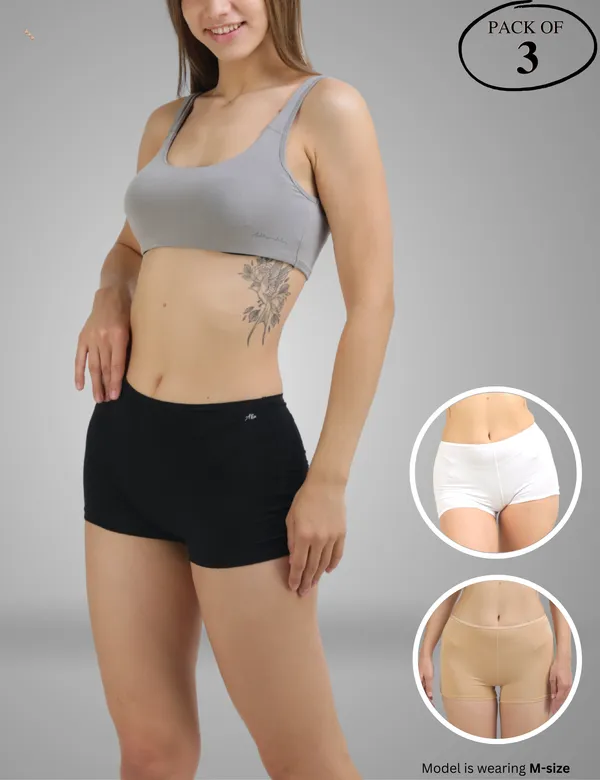 Pack_of_3_|_Women_Boyshort_Style_Premium_Panty_with_Bamboo_Micro_Model_Fabric_|_3X_Moisture_Wicking