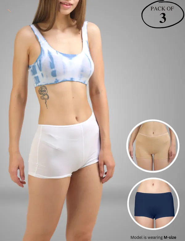 Pack_of_3_|_Women_Boyshort_Style_Premium_Panty_with_Bamboo_Micro_Model_Fabric_|_3X_Moisture_Wicking
