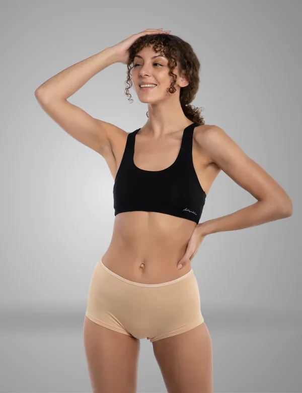 Pack_of_1_|_Women_Boy_Leg_Style_Premium_Panty_with_Bamboo_Micro_Model_Fabric_|_3X_Moisture_Wicking