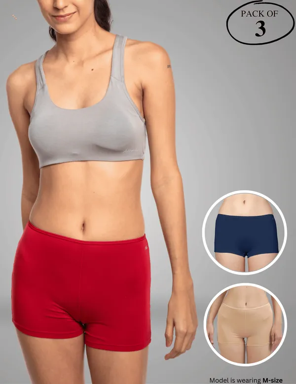 Pack_of_3_|_Women_Boyshort_Style_Premium_Panty_with_Bamboo_Micro_Model_Fabric_|_3X_Moisture_Wicking