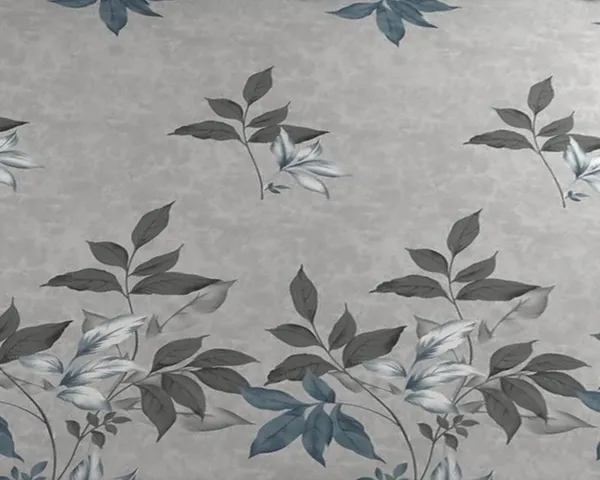 Light_Grey_Microfibre_Floral_Print_Queen_Size_245*230_Cm_Flat_Bedsheet_with_Pillow_Covers