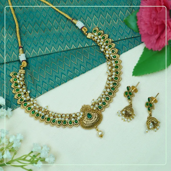 Multicolor_Alloy_Premium_Earring_&_Necklace_Set_|_South_Indian_Jewellery