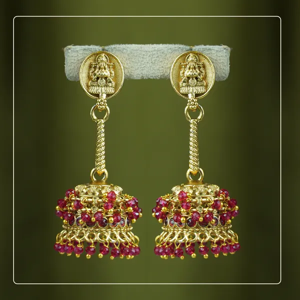 Jayadya_Jhumka_|_Long_Temple_Earrings_Inspired_by_Goddess_Lakshmi