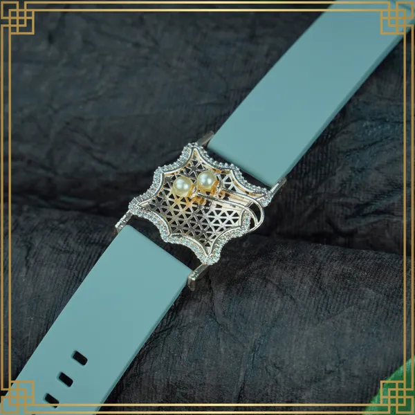 Blue_Wrist_Watch_Style_Rose_Gold_Plated_Bracelet_-_Perfect_Gift_For_Her