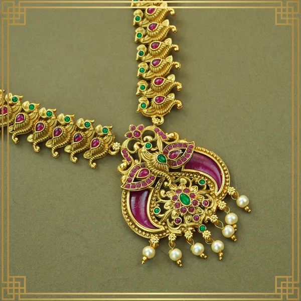 Multicolor_Alloy_Premium_Earring_&_Necklace_Combo_Set_|_South_Indian_Jewellery