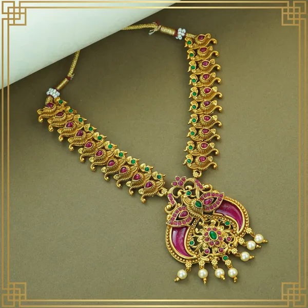 Multicolor_Alloy_Premium_Earring_&_Necklace_Combo_Set_|_South_Indian_Jewellery