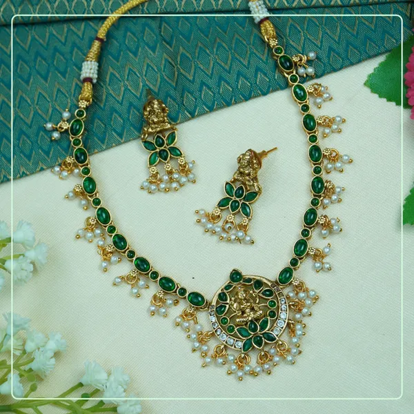 Multicolor_Alloy_Premium_Earring_&_Necklace_Set_|_South_Indian_Jewellery