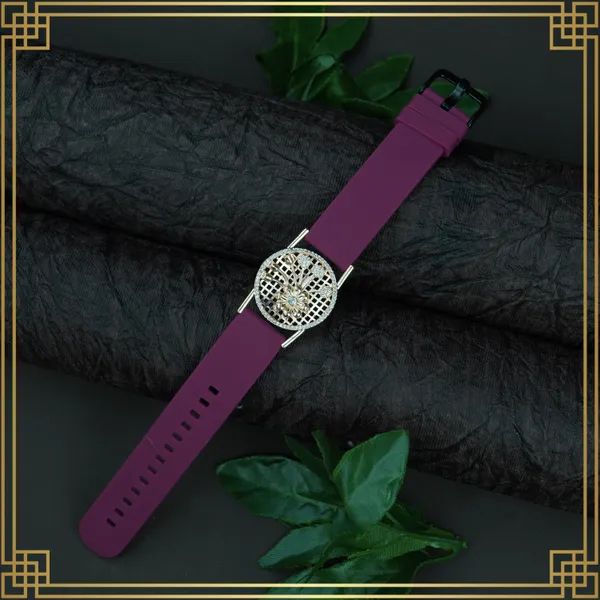 Red_Wrist_Watch_Style_Rose_Gold_Plated_Bracelet_-_Perfect_Gift_For_Her