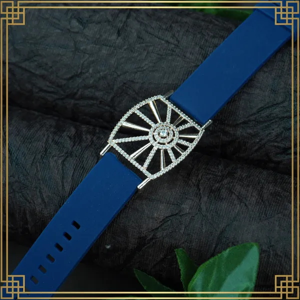 Navy_Blue_Wrist_Watch_Style_Rose_Gold_Plated_Bracelet_-_Perfect_Gift_For_Her