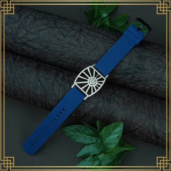 Navy_Blue_Wrist_Watch_Style_Rose_Gold_Plated_Bracelet_-_Perfect_Gift_For_Her