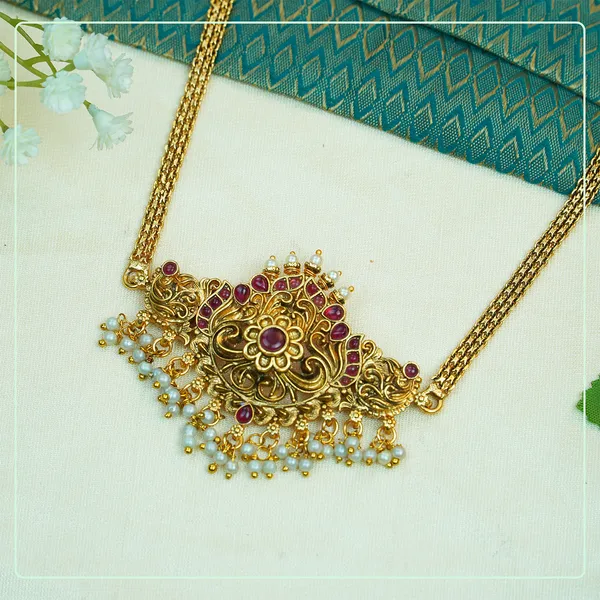 Multicolor_Alloy_Premium_Earring_&_Necklace_Set_|_South_Indian_Jewellery