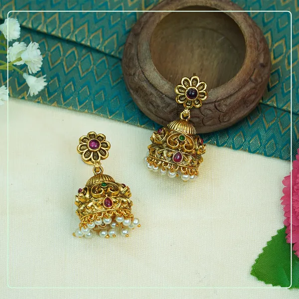Multicolor_Alloy_Premium_Earring_&_Necklace_Set_|_South_Indian_Jewellery