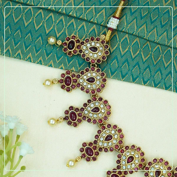 Multicolor_Alloy_Premium_Earring_&_Necklace_Set_|_South_Indian_Jewellery
