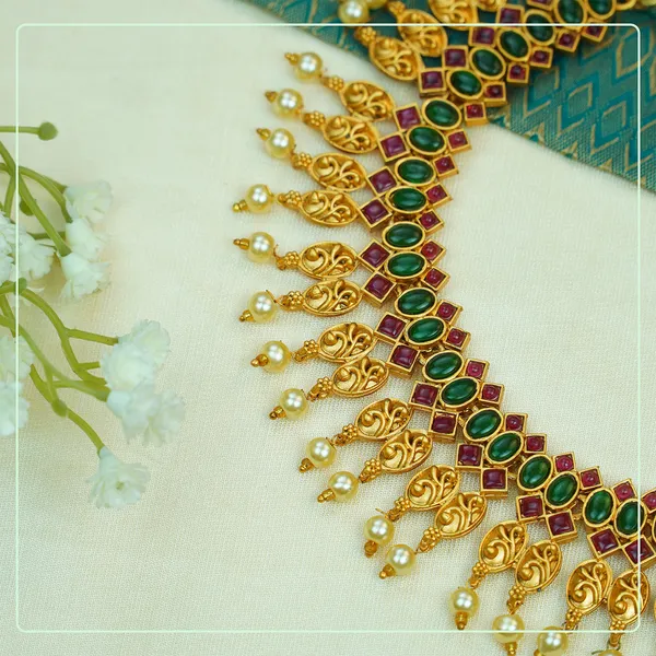 Multicolor_Alloy_Premium_Earring_&_Necklace_Set_|_South_Indian_Jewellery