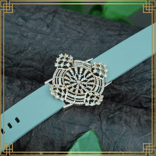 Blue_Wrist_Watch_Style_Rose_Gold_Plated_Bracelet_-_Perfect_Gift_For_Her