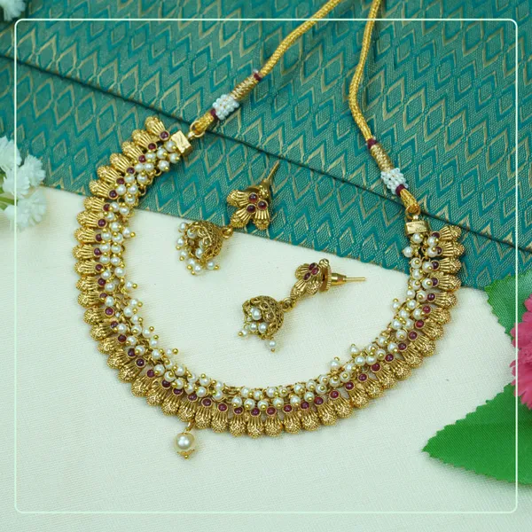 Multicolor_Alloy_Premium_Earring_&_Necklace_Set_|_South_Indian_Jewellery