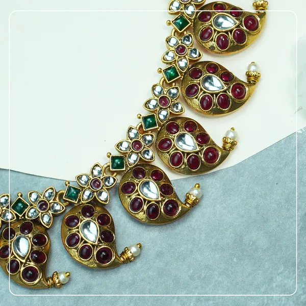 Multicolor_Alloy_Premium_Earring_&_Necklace_Set_|_South_Indian_Jewellery