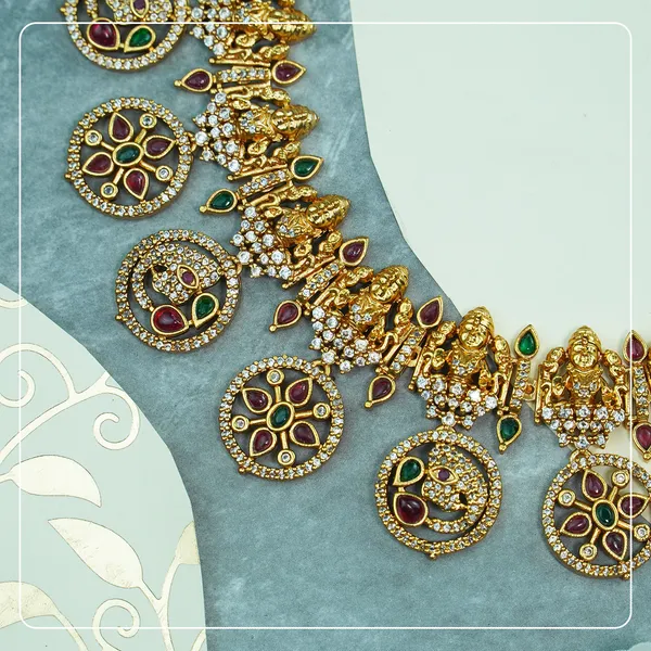 Bridal_Lakshmi_AD_Temple_Necklace_with_Coin_&_Elephant_Design_�_Premium_Brass_Heritage_Jewelry