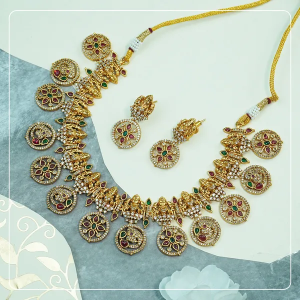 Bridal_Lakshmi_AD_Temple_Necklace_with_Coin_&_Elephant_Design_�_Premium_Brass_Heritage_Jewelry