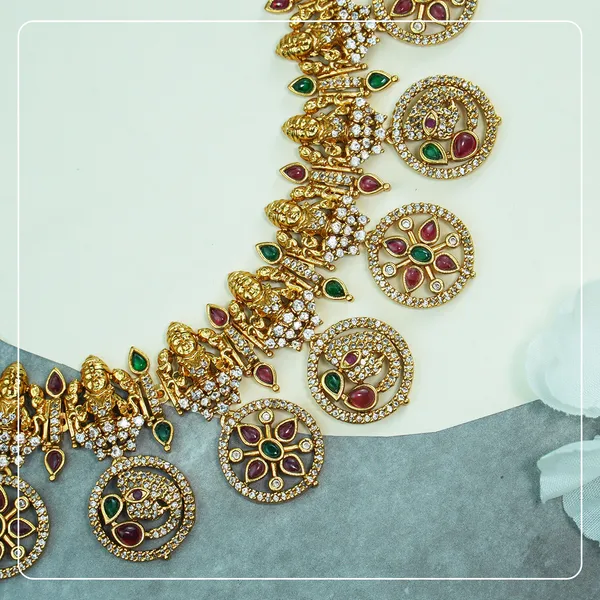 Bridal_Lakshmi_AD_Temple_Necklace_with_Coin_&_Elephant_Design_�_Premium_Brass_Heritage_Jewelry