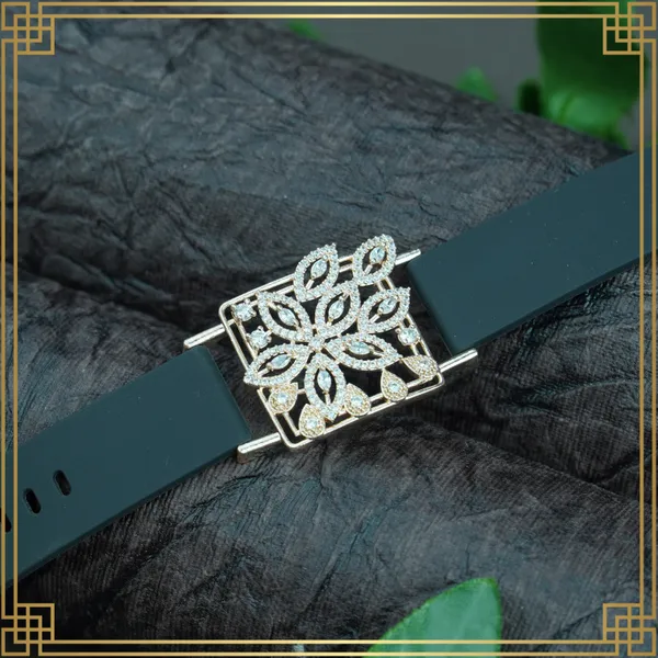 Dark_Green_Wrist_Watch_Style_Rose_Gold_Plated_Bracelet_-_Perfect_Gift_For_Her