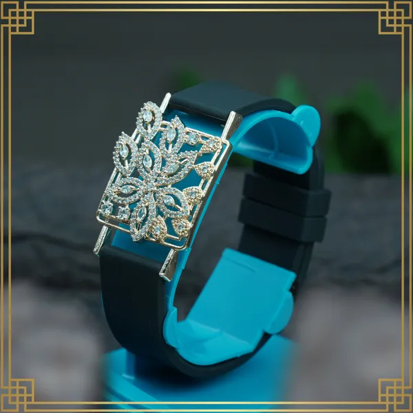 Dark_Green_Wrist_Watch_Style_Rose_Gold_Plated_Bracelet_-_Perfect_Gift_For_Her