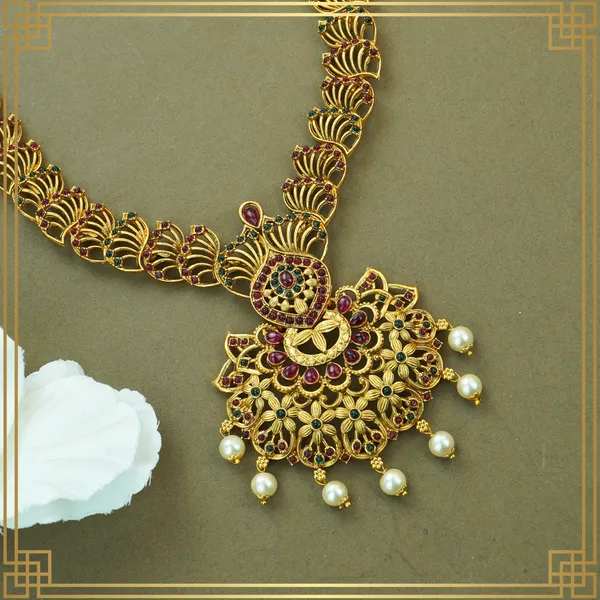 Multicolor_Alloy_Premium_Earring_&_Necklace_Combo_Set_|_South_Indian_Jewellery