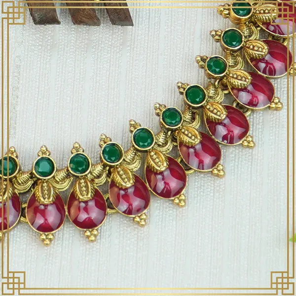 Jewellery_For_Every_Occasion_Enamel_Necklace_Set_|_South_Indian_Jewellery
